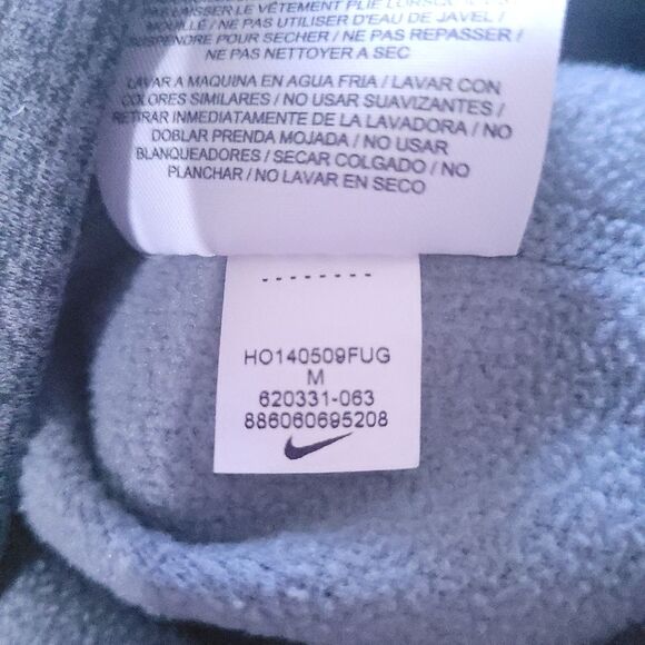 Nike Womens Sweater Adult Medium Gray Pink Hoodie Swoosh Pullover Casual Ladies - Picture 7 of 9